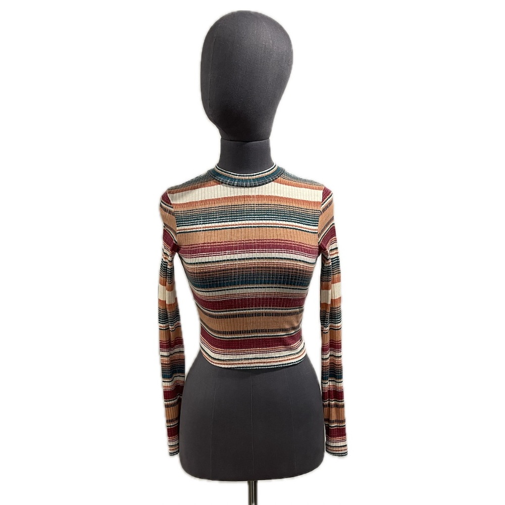 Roxy Multicolor Striped Long Sleeve Top